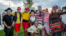 Speidere i piratkostymer. Speidere i piratkostymer.