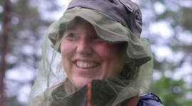 Speider med mygghatt. Speider med mygghatt.