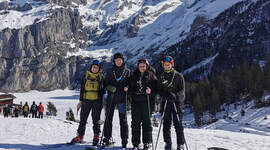 Speidere på slalåmski. Speidere på slalåmski.
