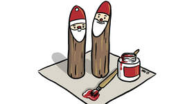 Illustrasjon av spikkenisser. Illustrasjon av spikkenisser.