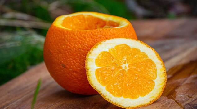 Illustrasjonsbilde av en appelsin. Illustrasjonsbilde av en appelsin.