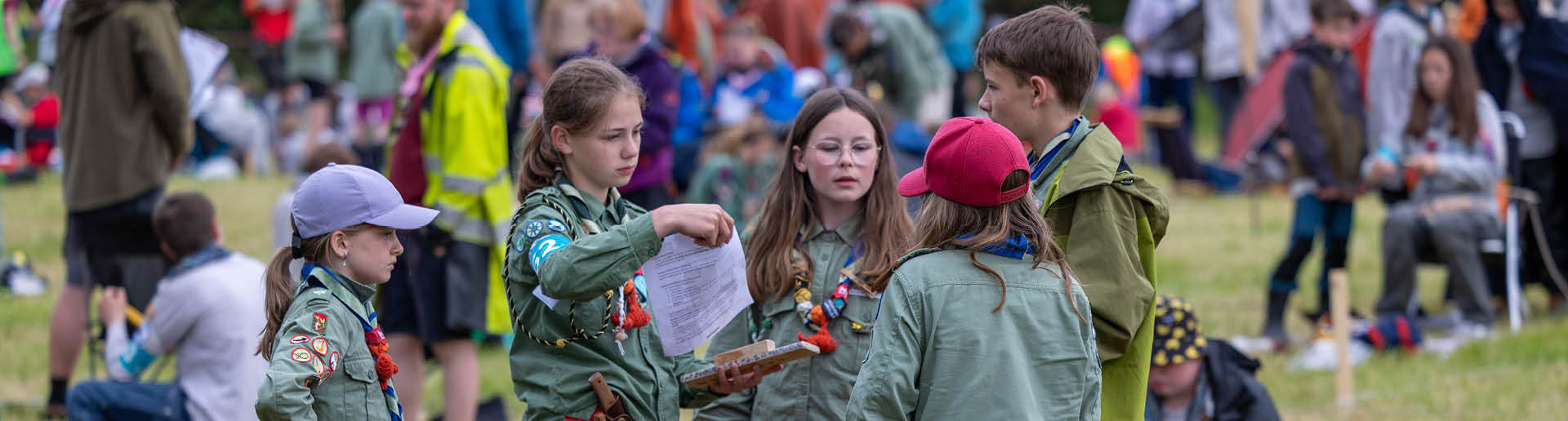 Speiderpatrulje som deltar i NM i speiding.