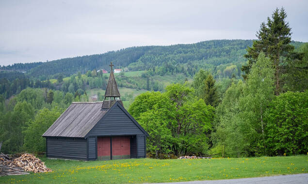 Oversiktsbilde av kapellet på Nordtangen.